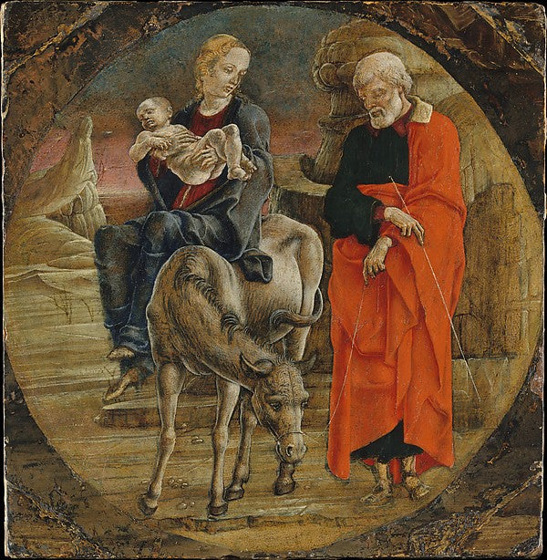 Cosmè Tura:The Flight into Egypt 1470s-16x12"(A3) Poster