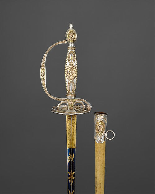 Congressional Presentation Sword with Scabbard of Colonel Mari,  Poster Print Wall Art