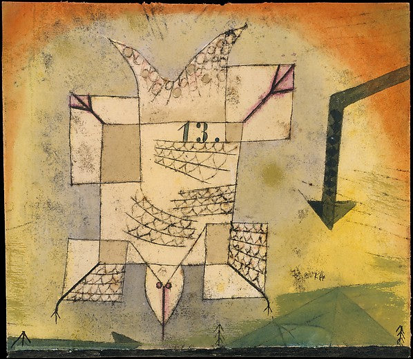 Paul Klee , Münchenbuchsee 1879–1940 Muralto-Locarno) - Fallin, Poster Print Wall Art
