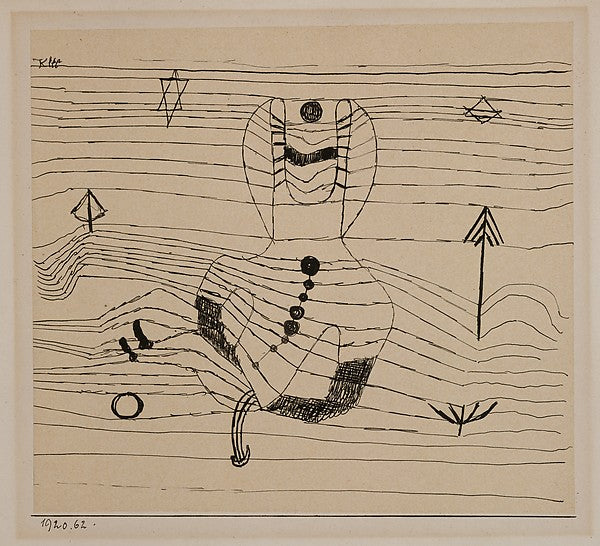 Paul Klee , Münchenbuchsee 1879–1940 Muralto-Locarno):Rider -16x12