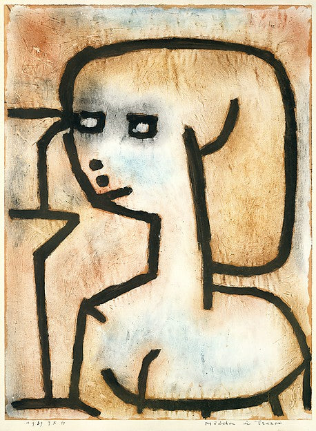 Paul Klee , Münchenbuchsee 1879–1940 Muralto-Locarno) - Girl i, Poster Print Wall Art