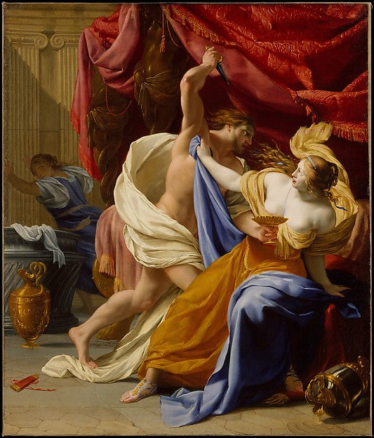 Eustache Le Sueur:The Rape of Tamar probably c1640-16x12"(A3) Poster