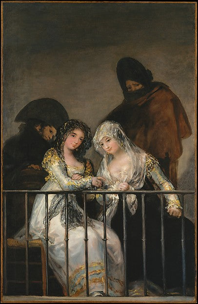 Attributed to Goya:Majas on a Balcony c1800–1810-16x12"(A3) Poster