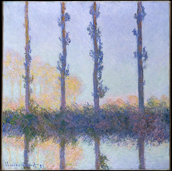 Claude Monet:The Four Trees 1891-16x12