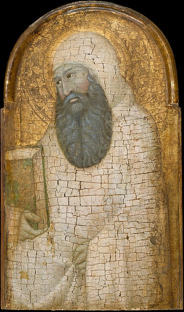 Pseudo-Palmeruccio:Saint Romuald possibly c1320–30-16x12"(A3) Poster