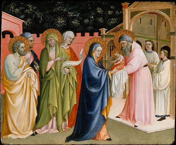 Alvaro Pirez:The Presentation in the Temple probably c1430-16x12"(A3) Poster