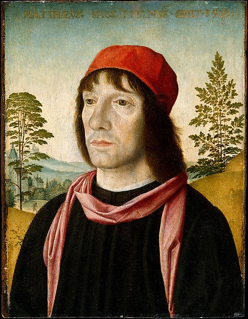 Fra Bartolomeo:Portrait of a Man shortly after 1497-16x12"(A3) Poster