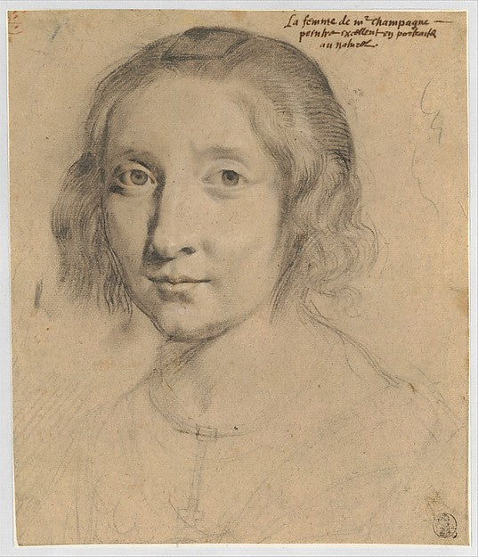 Portrait of Charlotte Duchesne c1628-Philippe de Champaigne,16x12"(A3)Poster