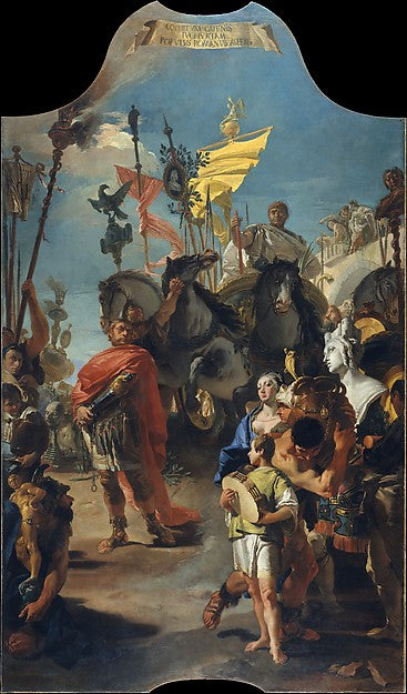 Giovanni Battista Tiepolo:The Triumph of Marius 1729-16x12