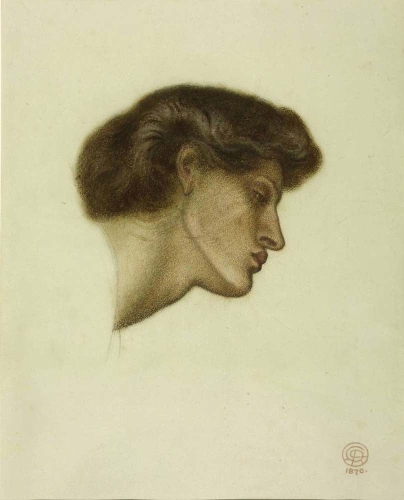 Dante's Dream  Death of Beatrice -  1870 by Dante Gabriel Rossetti, English Pre-Raphaelite Painter,16x12"(A3) Poster Print