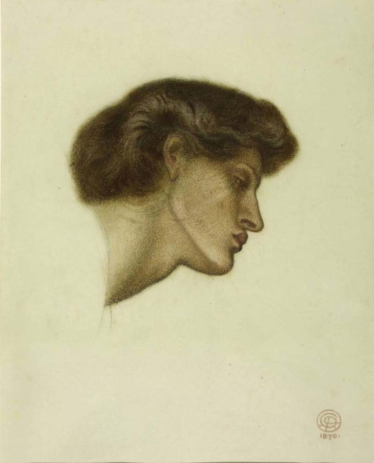 Dante's Dream  Death of Beatrice -  1870 by Dante Gabriel Rossetti, English Pre-Raphaelite Painter,16x12"(A3) Poster Print