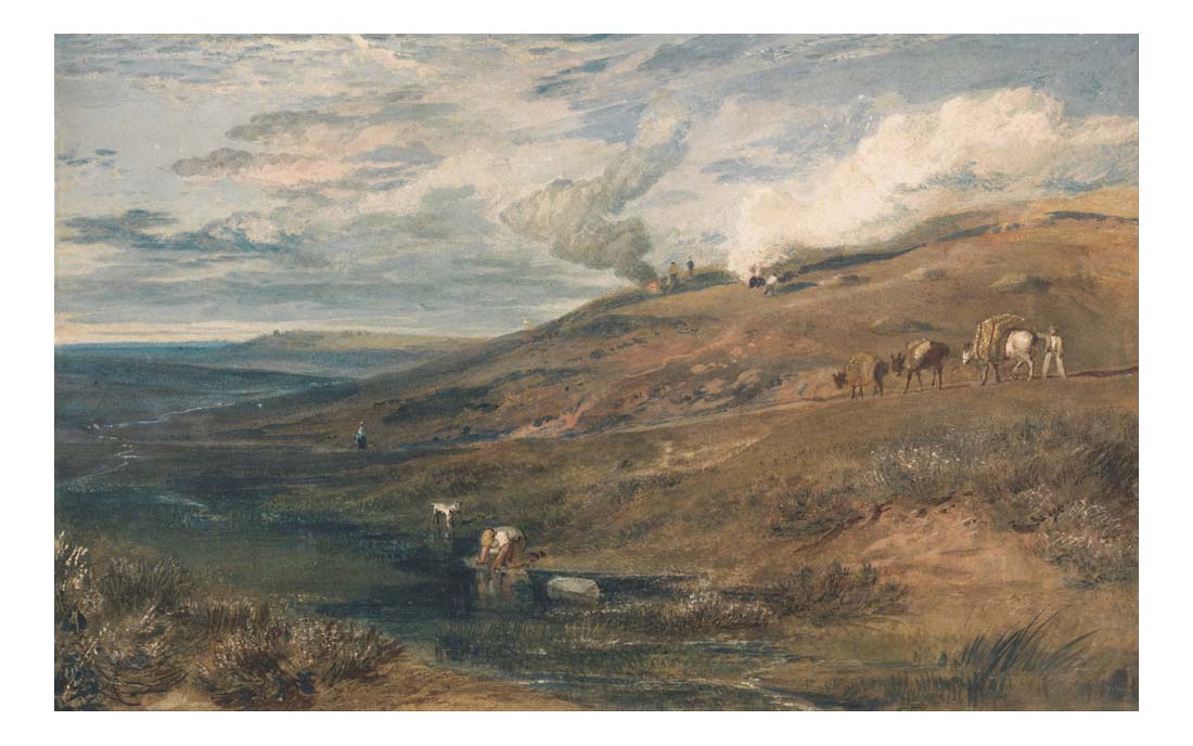 Dartmoor - The Source of the Tamar and the Torridge, 1813 by John Mallord William Turner RA, 12x8"(A4) Poster