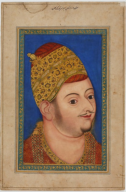 Attributed to the Bikaner Painter:Sultan Ibrahim ‘Adil Shah -16x12"(A3) Poster