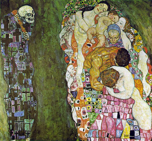 Death and Life - Gustav Klimt - 1908-1916, A4 Poster Print