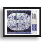 Design for Handkerchief 1941 by Eric Ravilious, 17x13" Frame