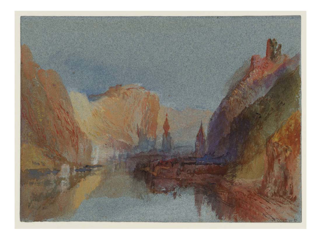 Dinant, Bouvignes and Crevecoeur, Sunset, 1839 by John Mallord William Turner RA