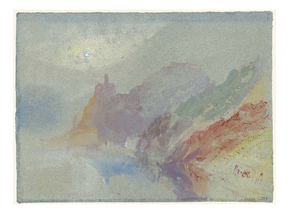 Distant View of Cochem, 1839 by John Mallord William Turner RA, 12x8"(A4) Poster