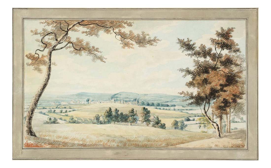 Distant View of Oxford from the Abingdon Road (Oxford from South Hinksey), 1789 by John Mallord William Turner RA