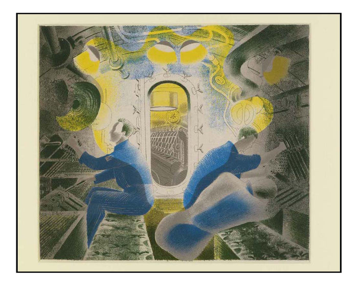 Diving Controls Number 1, 1941, HMS Dolphin Submarine, WW2 by Eric Ravilious