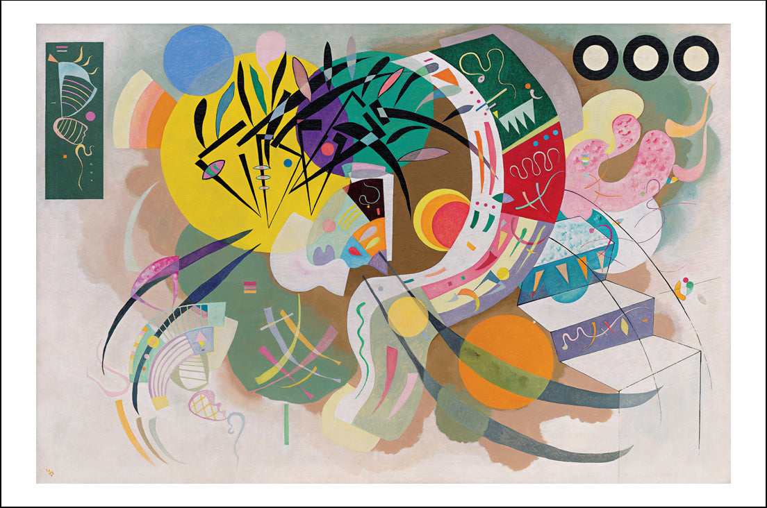 Dominant Curve, 1936 by Wassily Kandinsky, 16x12"(A3) Poster Print