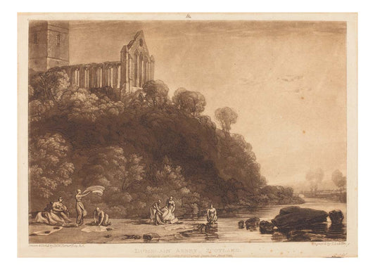 Dumblain Abbey, 1816 by John Mallord William Turner RA, 12x8"(A4) Poster
