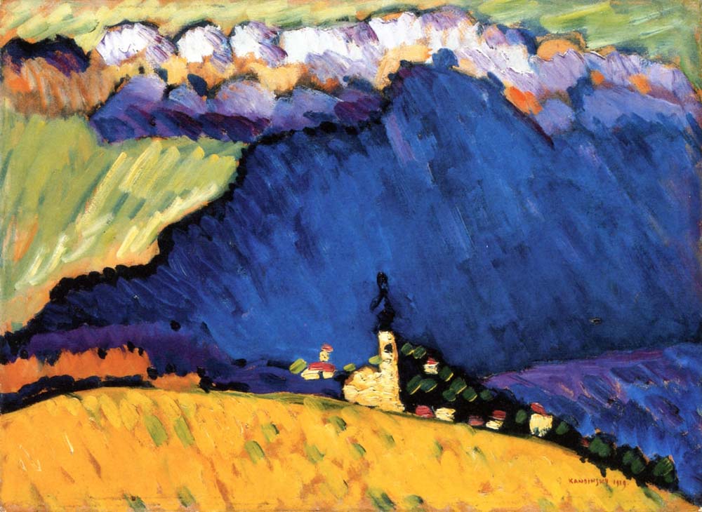 Dunaberg - 1909 by Wassily Kandinsky, 12x8"(A4) Poster Print