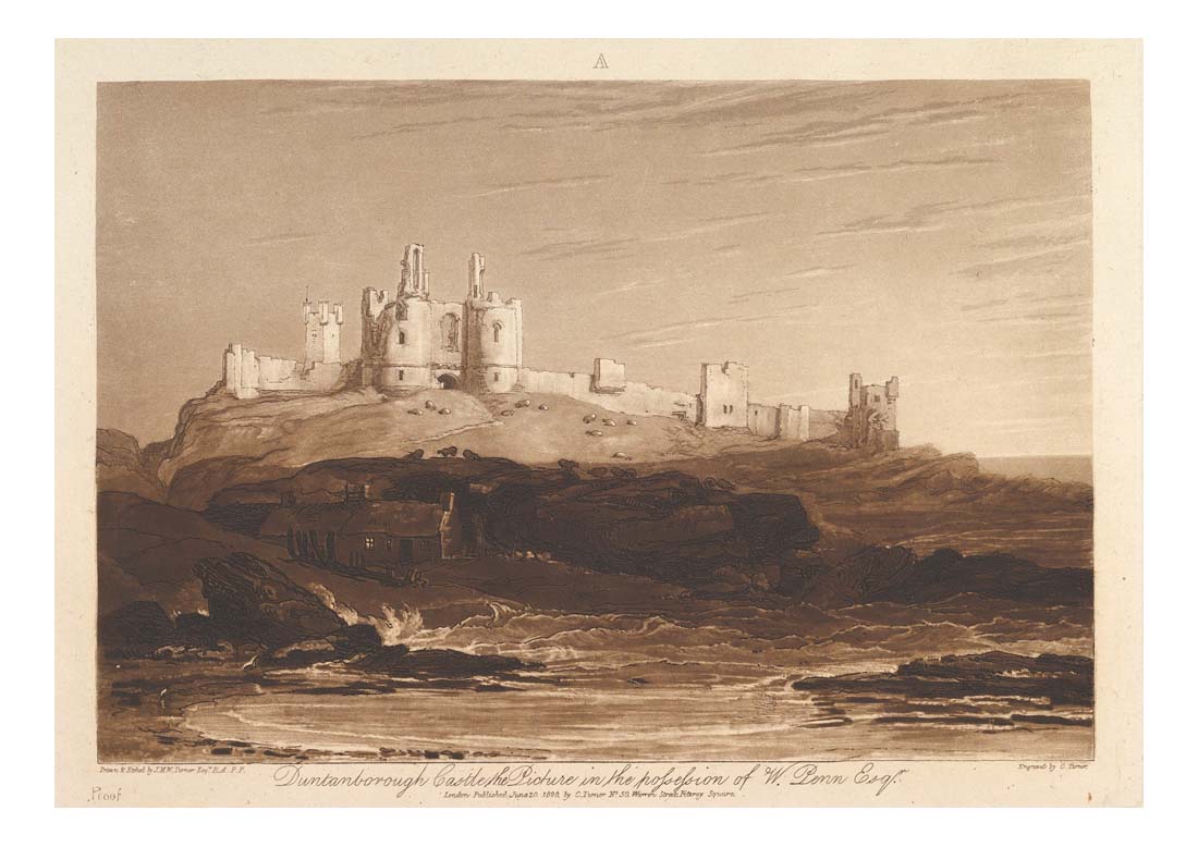 Dunstanborough Castle, 1808 by John Mallord William Turner RA