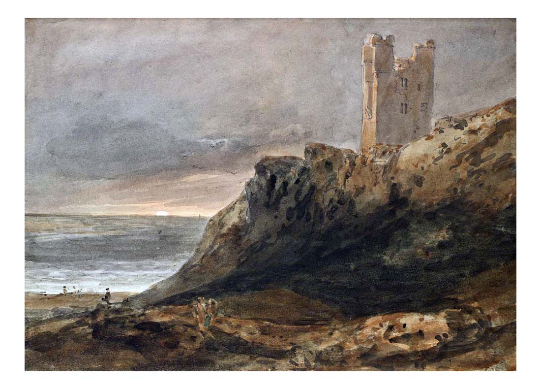 Dunstanburgh Castle, The Lilburn Tower at Sunrise, 1797 by John Mallord William Turner RA