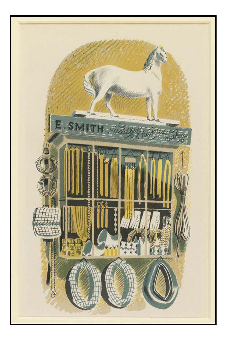E. Smith A Saddler Harness Maker 1938 by Eric Ravilious -A3 Poster