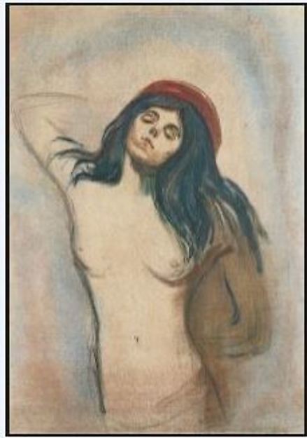 Edvard Munch:Madonna 1895–1897-16x12"(A3) Poster