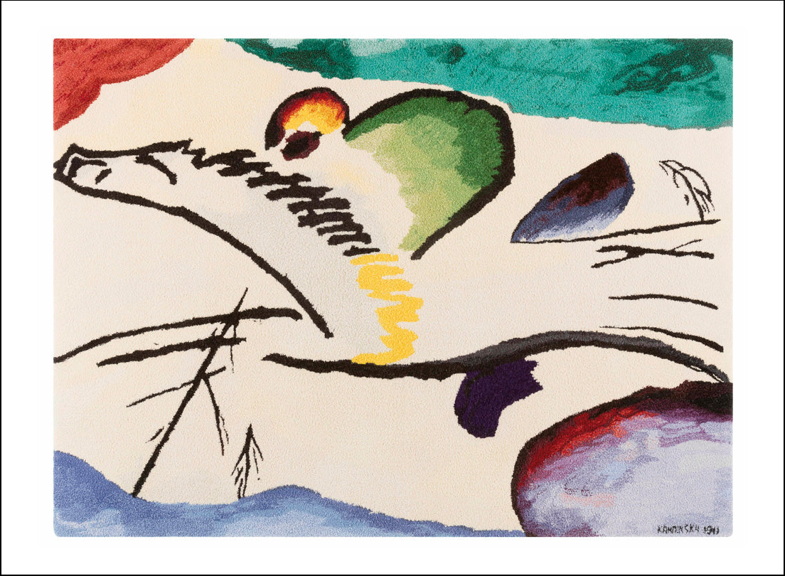 Classic Vintage ArtworkLyrique_Galerie2 by Wassily Kandinsky, 12x8"(A4) Poster Print