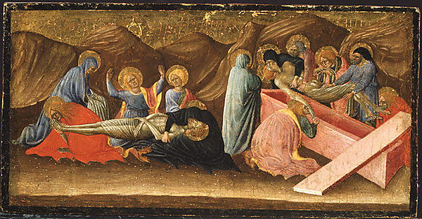 Bartolomeo di Tommaso:The Lamentation and the Entombment c14-16x12"(A3) Poster