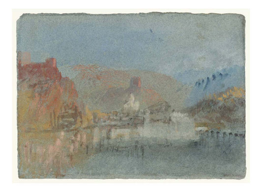 Ehrenbreitstein from Coblenz, 1839 by John Mallord William Turner RA, 12x8"(A4) Poster