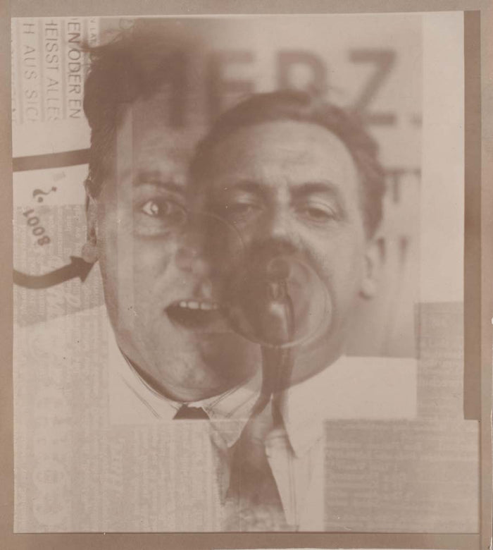 El Lissitzky - Kurt Schwitters, vintage historic photograph, modern poster print
