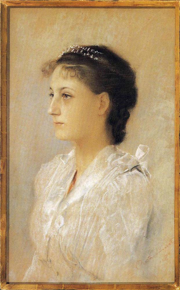 Emilie Floge, Aged 17 - Gustav Klimt - 1891, A4 Poster Print
