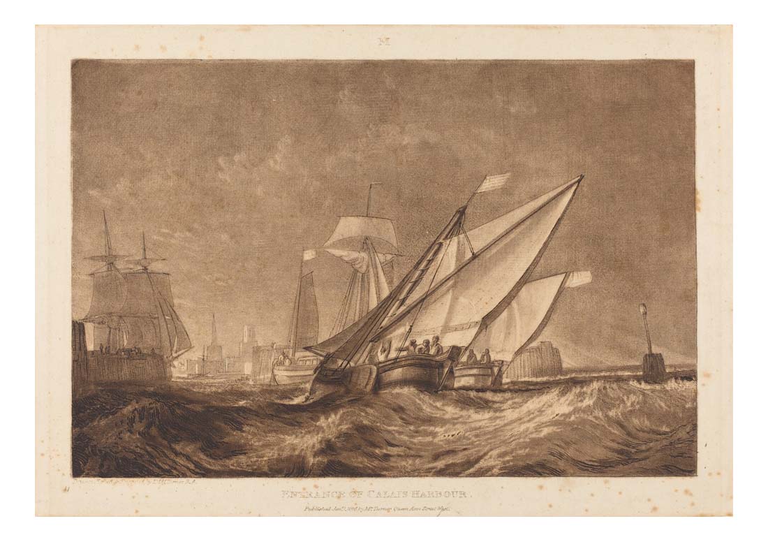 Entrance of Calais Harbour, 1816 by John Mallord William Turner RA