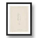 Erwin Wurm: A shirt on a hanger, modernist artwork, A3 Size Reproduction Poster Print in 17x13" Black Frame