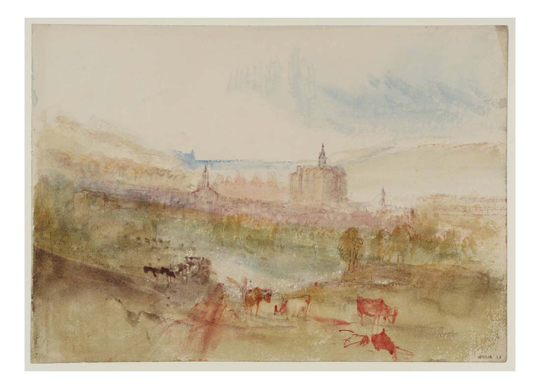 Eu, from the South-East, 1845 by John Mallord William Turner RA, 12x8"(A4) Poster