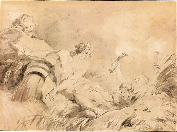 Jean Honoré Fragonard:The Source c1775-80-16x12"(A3) Poster