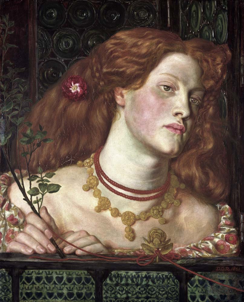 Fair Rosamund, 1861 by Dante Gabriel Rossetti, pre-Raphaelite artist, 16x12" (A3) Poster