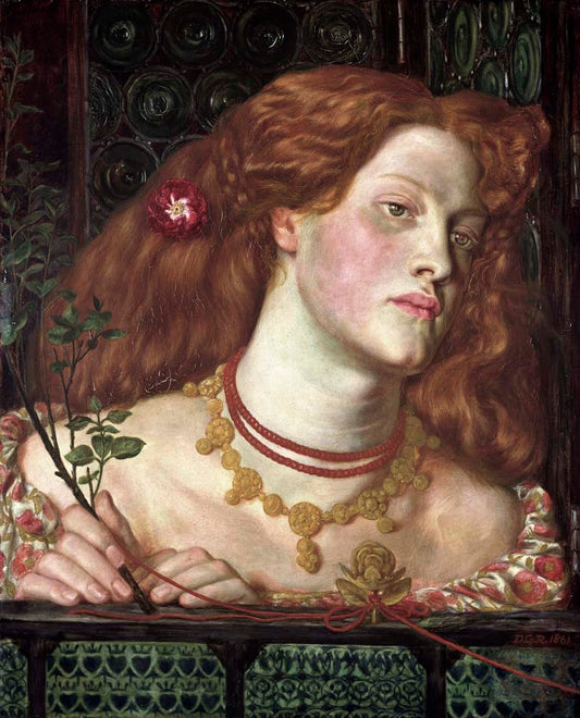 Fair Rosamund, 1861 by Dante Gabriel Rossetti, pre-Raphaelite artist, 12x8" (A4) Poster