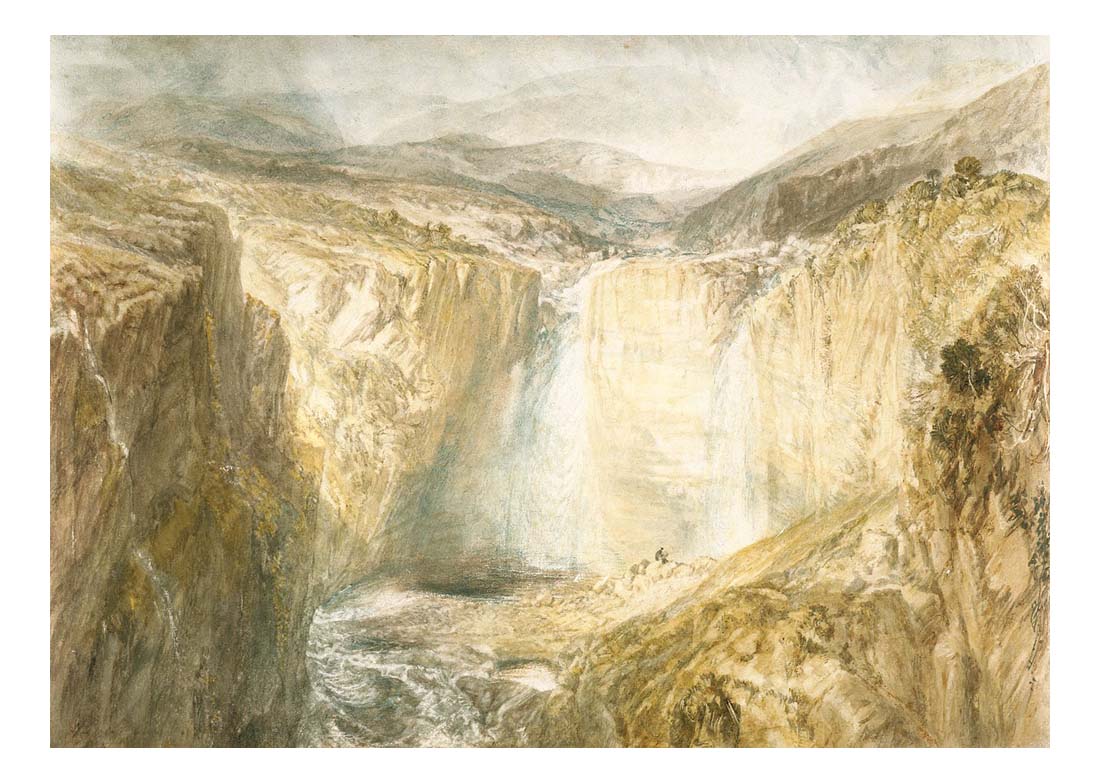 Fall of the Tees, Yorkshire, 1825-26 by John Mallord William Turner RA, 12x8"(A4) Poster