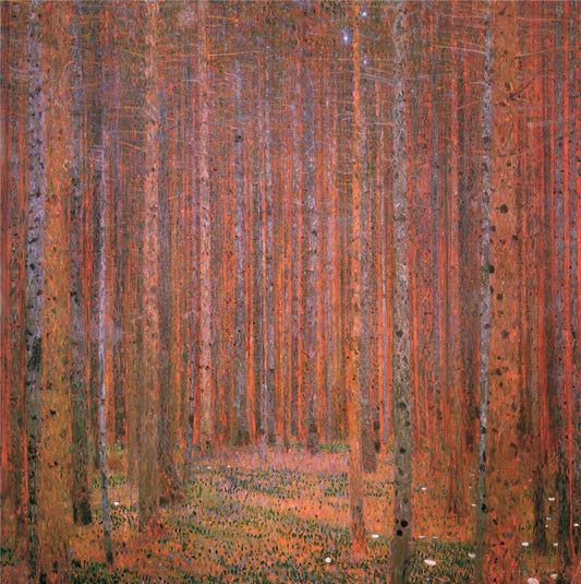 Fir Forest I - Gustav Klimt - 1901, A4 Poster Print