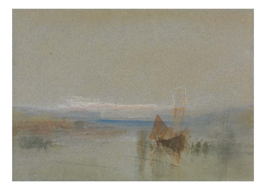 Fishing Boats Becalmed off the Havre by John Mallord William Turner RA