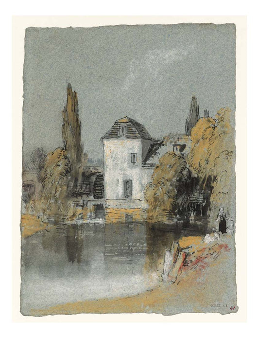Fittleworth Mill on the River Rother, 1825-27 by John Mallord William Turner RA, 12x8"(A4) Poster