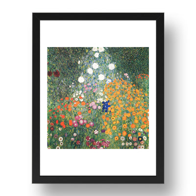 Flower Garden 1905 1907 by Gustav Klimt, 17x13" Frame