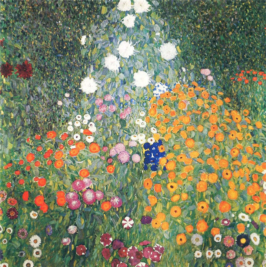 Flower Garden - Gustav Klimt - 1905-1907, A4 Poster Print