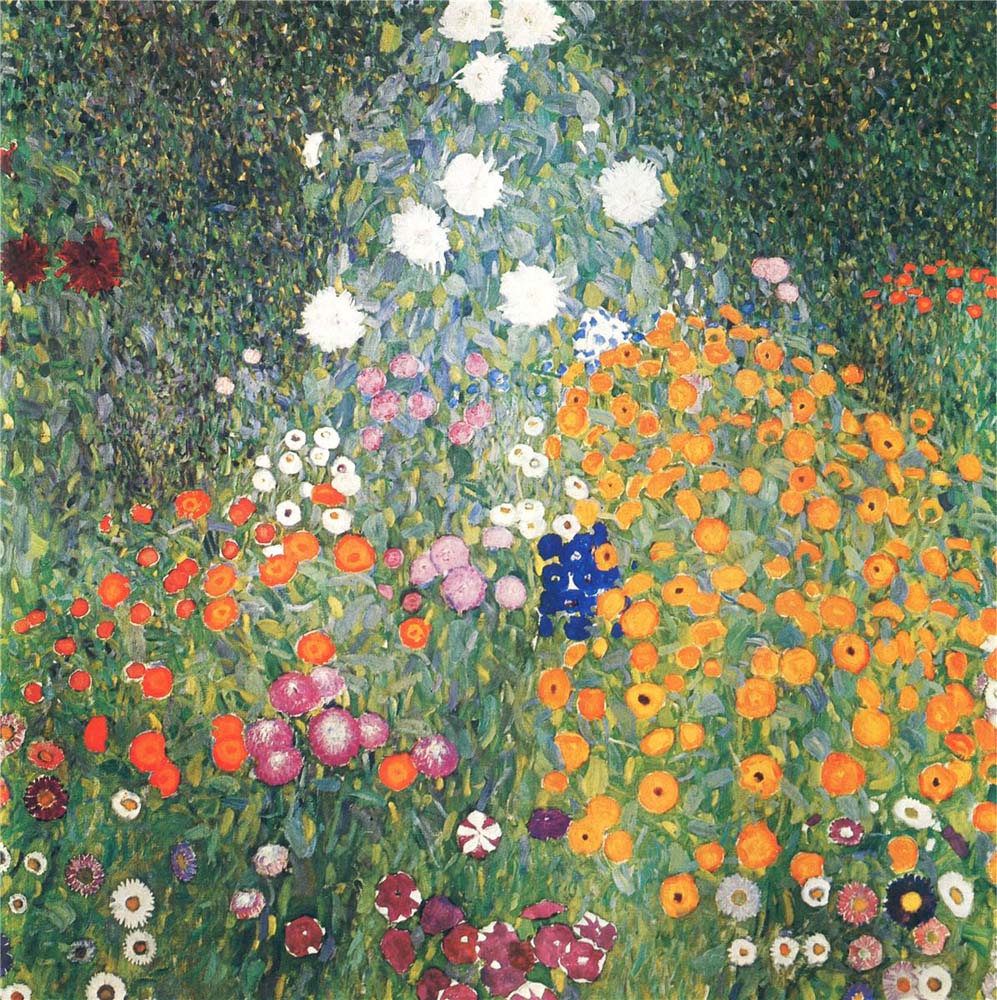 Flower Garden - Gustav Klimt - 1905-1907, 16x12" (A3) Poster Print
