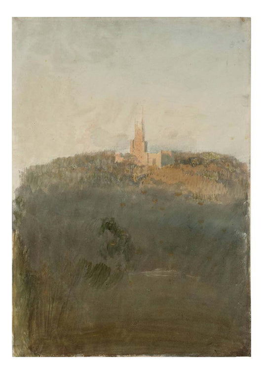Fonthill Abbey from the South Wes, Sunset, 1799 by John Mallord William Turner RA, 12x8"(A4) Poster