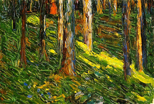 Forest Landscape with Red Figure - Wassily Kandinsky -1902 by Wassily Kandinsky, 16x12"(A3) Poster Print